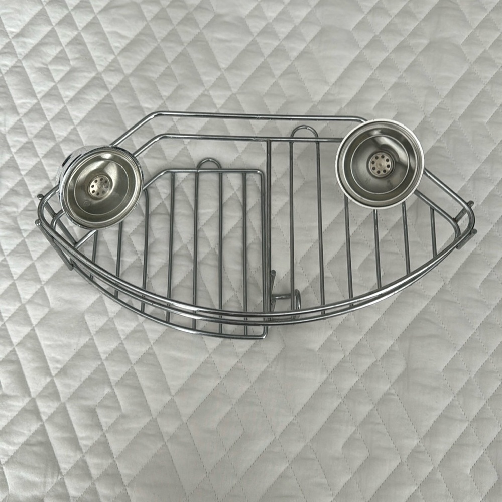 Bathroom Shower Suction Cup Corner Rack. Never used would not work in my shower.